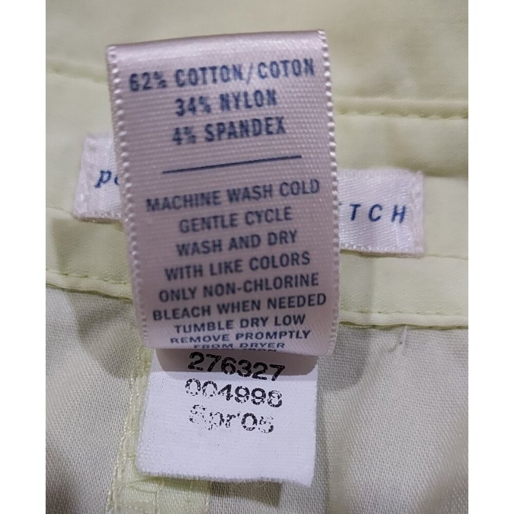 Shirt Button Up Stretch Old Navy Perfect Fit XL 3/4 Sleeves Vintage Y2K Lime - Picture 11 of 12
